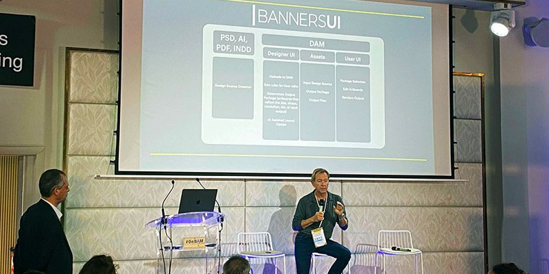 Mark giving presentation