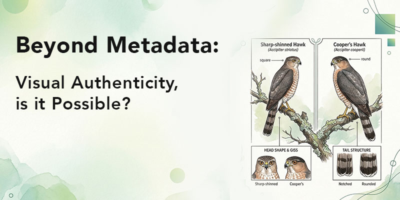 Beyond Metadata: Visual Authenticity, is it possible?